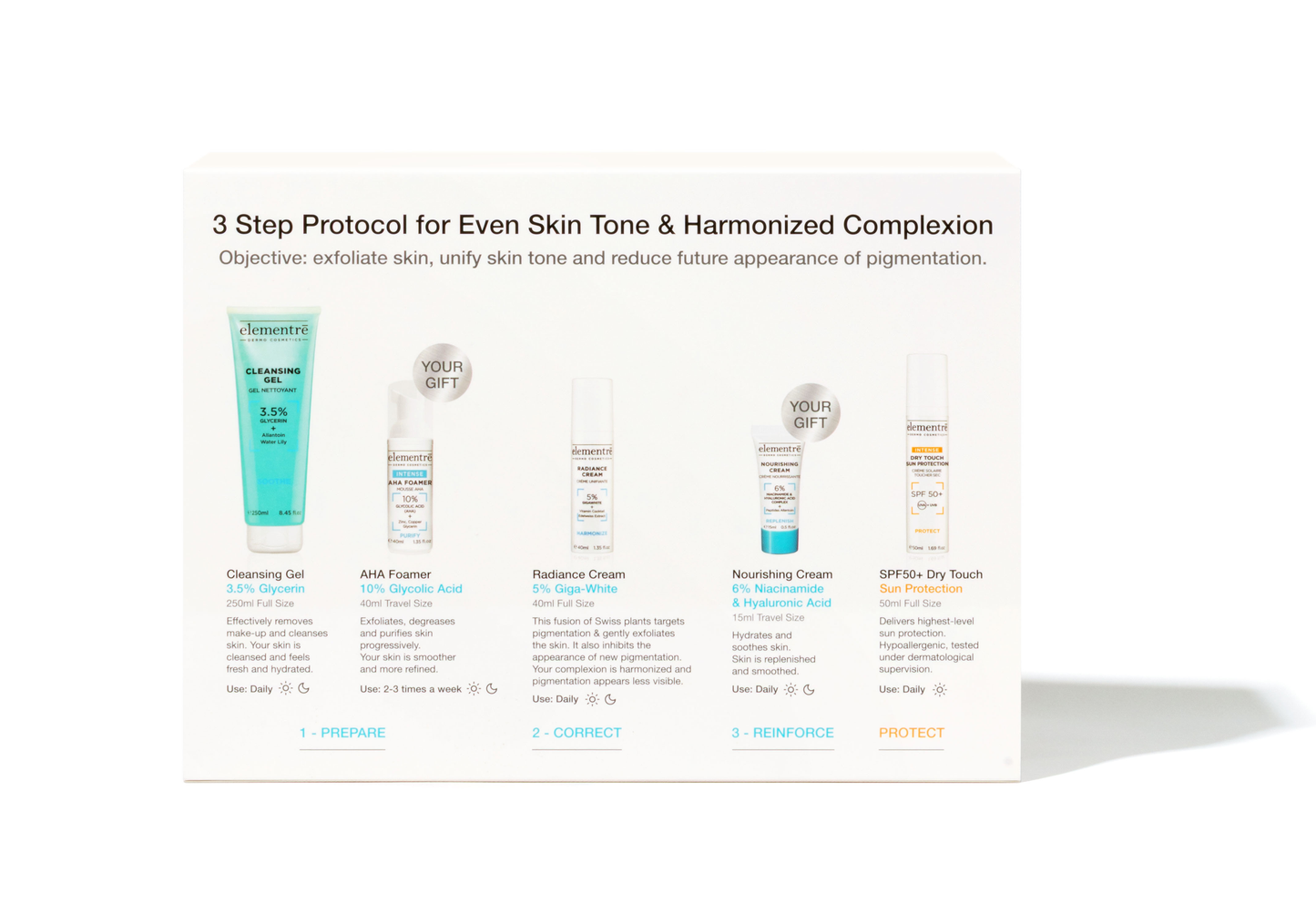 3-Step Protocol Kit for Even Skin and Harmonized Complexion