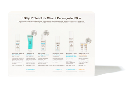 3-Step Protocol For Clear & Decongested Skin